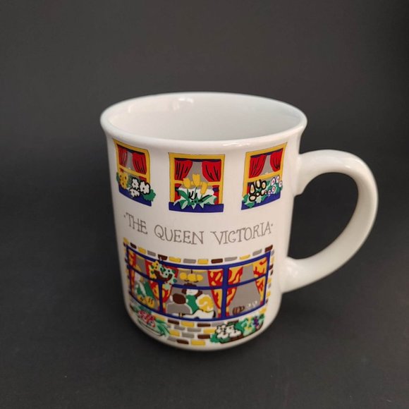 The Queen Victoria English Life Tea Coffee Mugs Cups Wade England Set of 4 Vtg - Picture 3 of 7